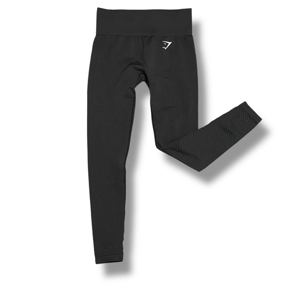 Gymshark Gray Textured Seamless Contour Leggings Size Small